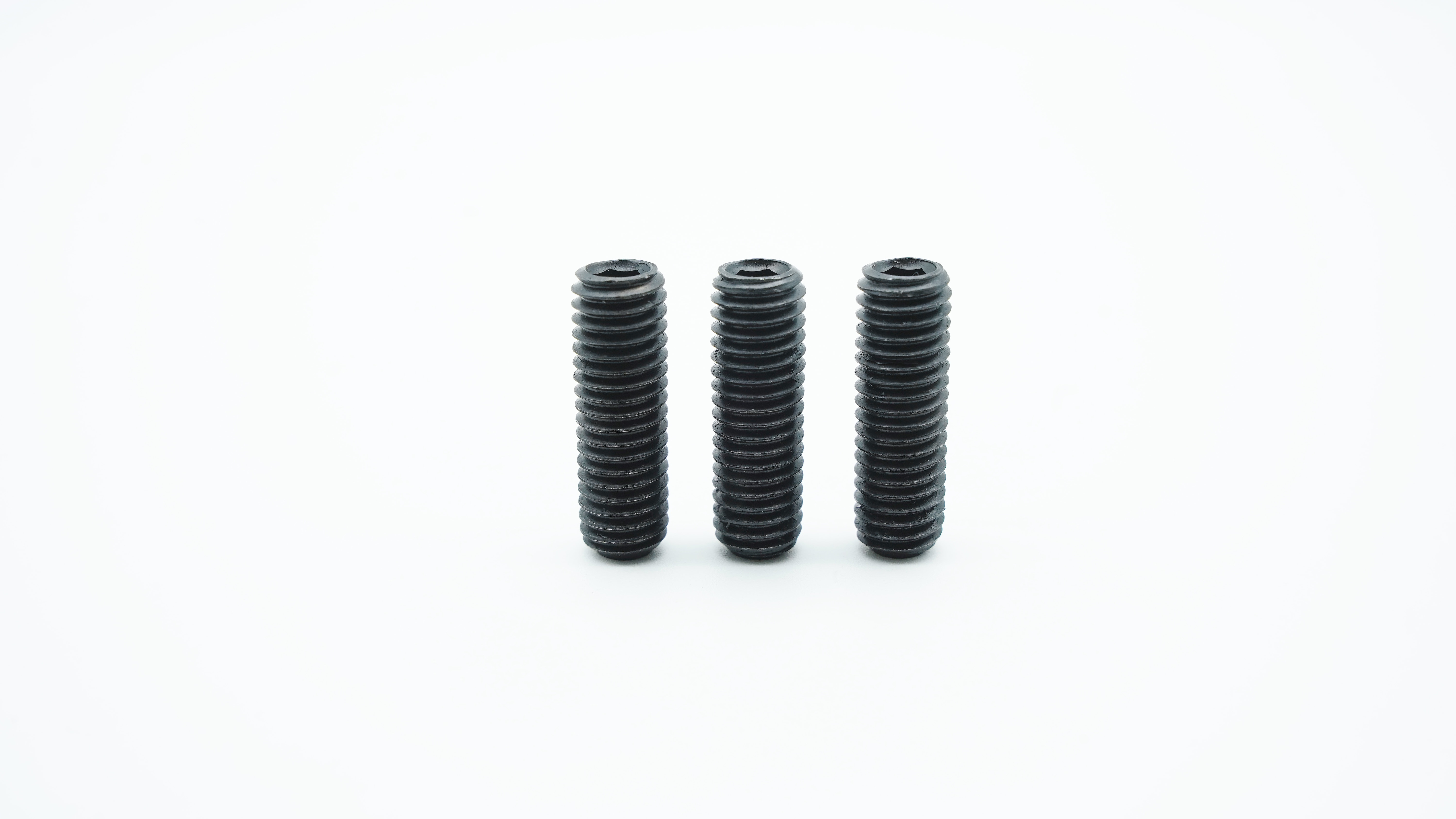 Black Oxide Hex Socket Set Screws with Cup Point