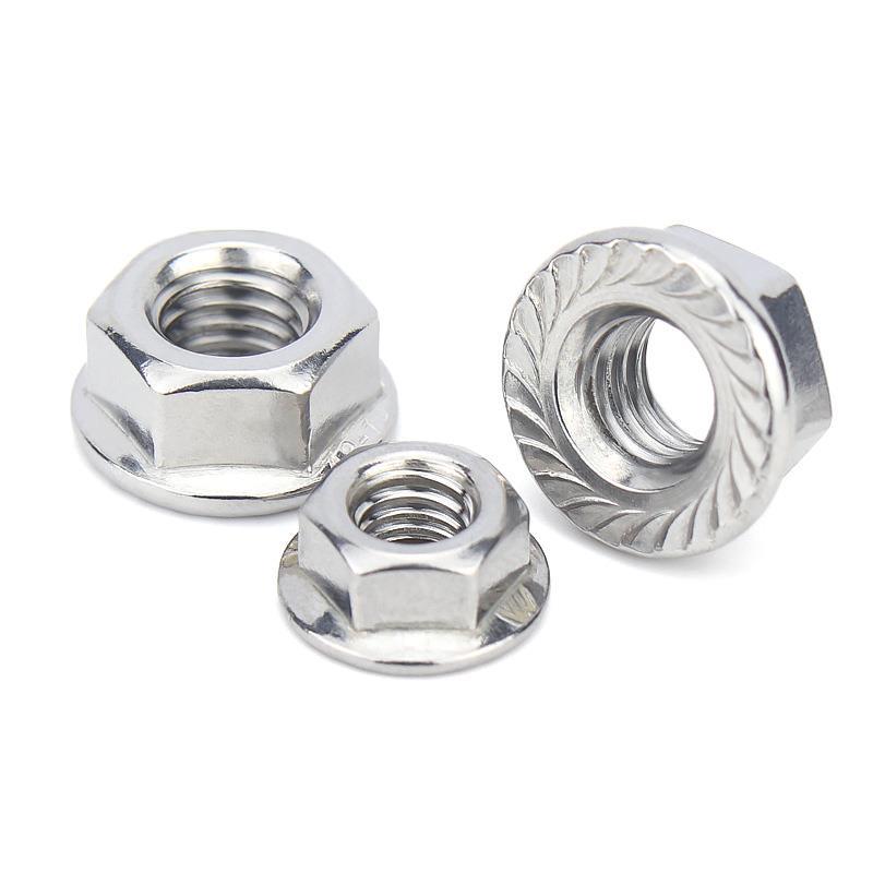 Nickel-plated Hex Nuts with Flange