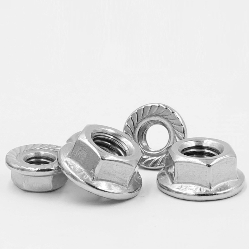 Nickel-plated Hex Nuts with Flange