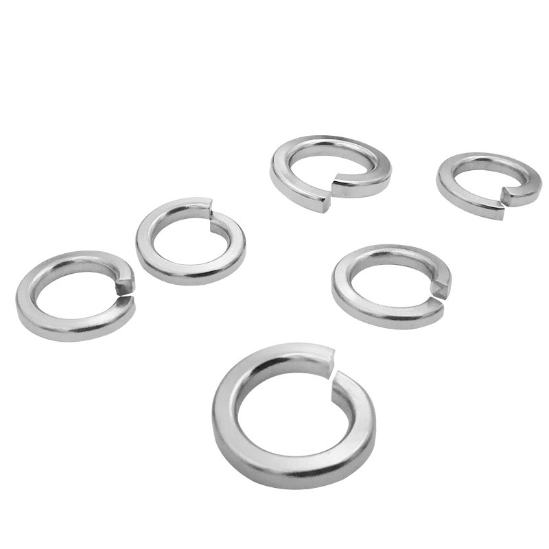 Nickel-plated Single Coil Spring Lock Washers
