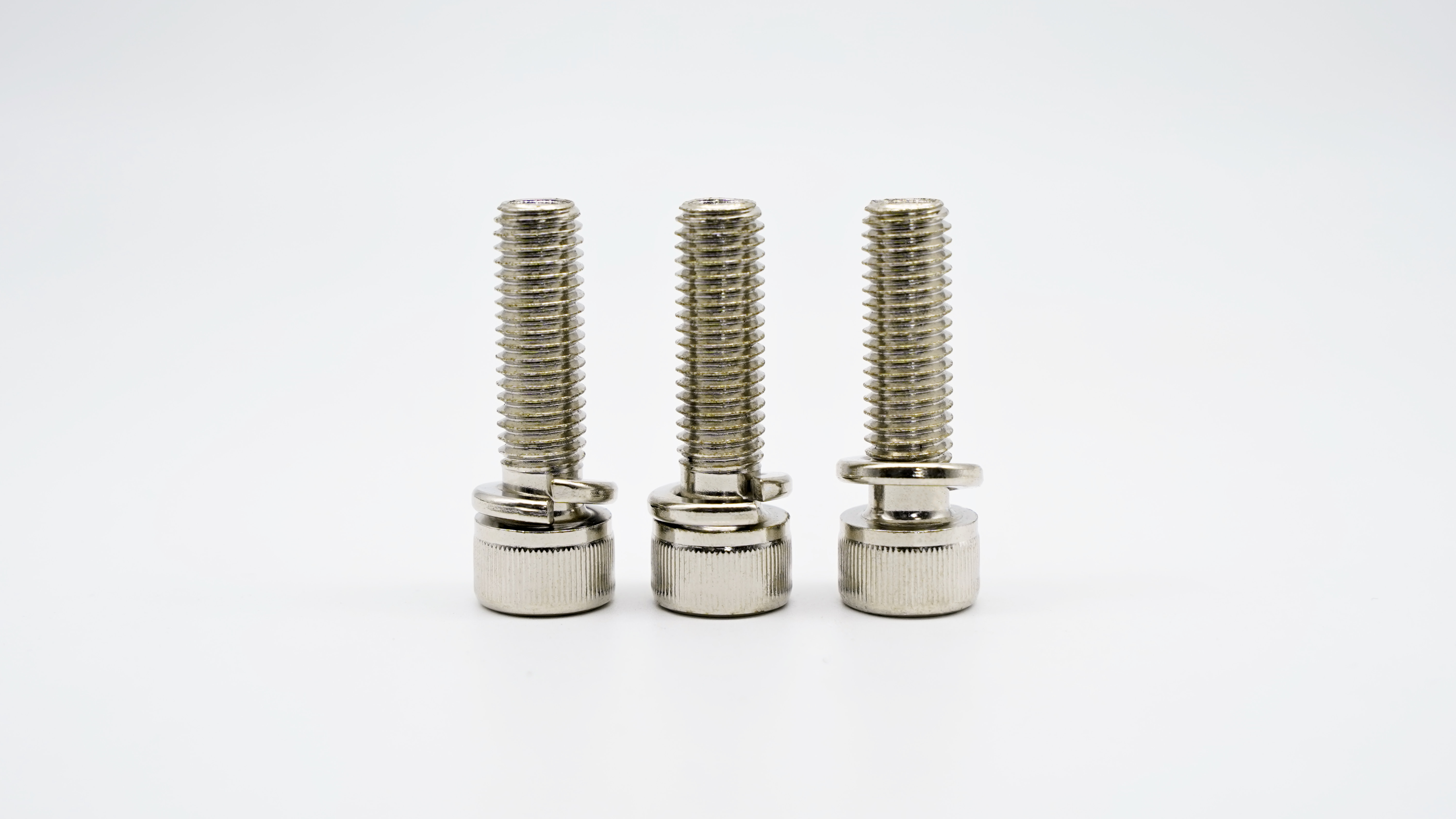 Nickel-plated Hex Socket Head Cap Screws with Spring Washers