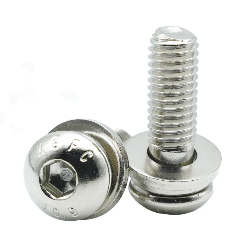 Nickel-plated Hex Socket Button Head Combination Screws