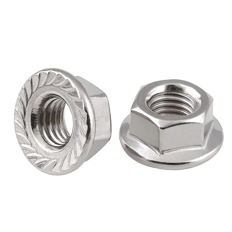 Nickel-plated Hex Nuts with Flange
